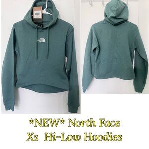 NWT 
North Face Green Hi-Low Hoodie XS